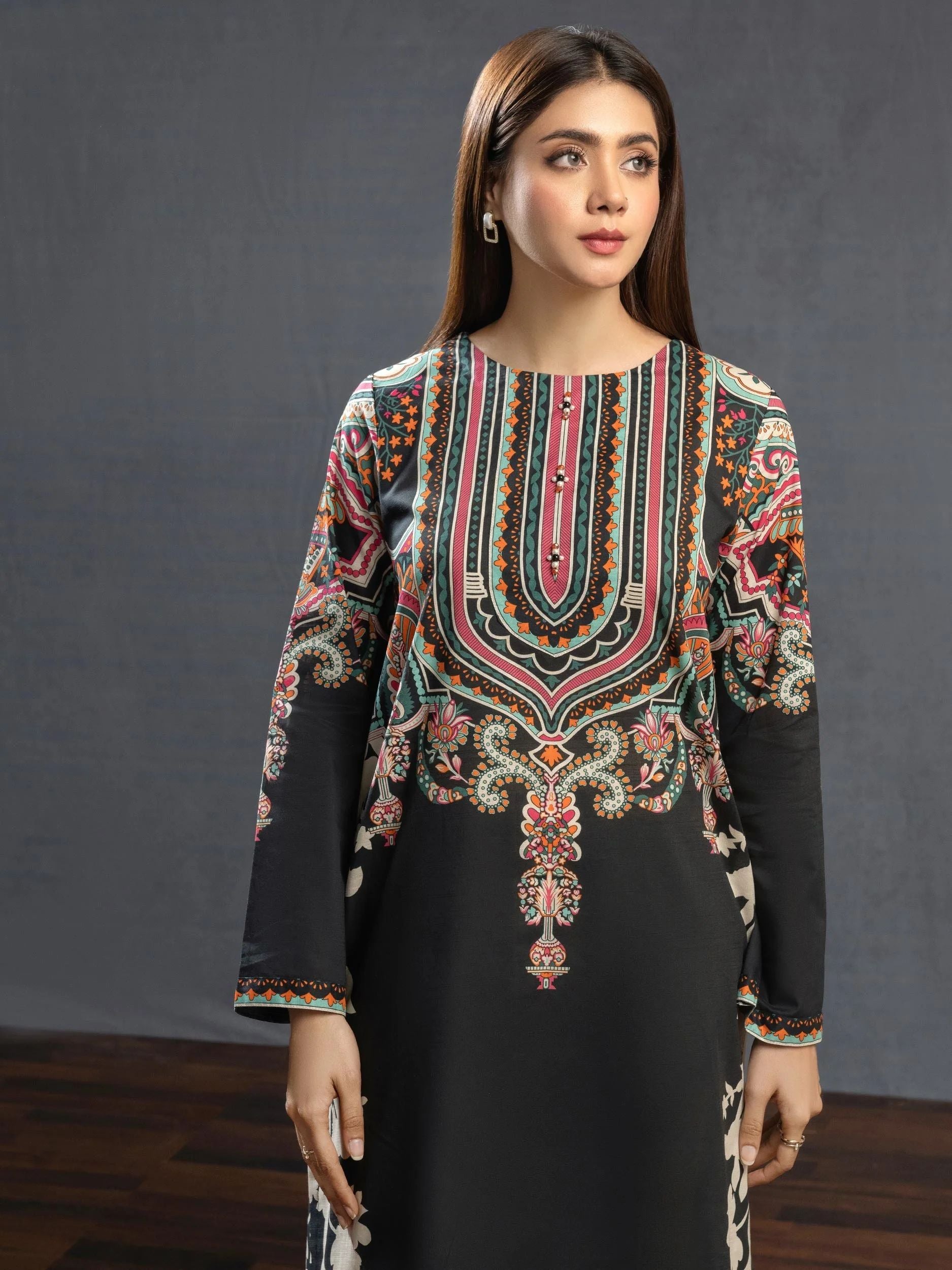 2pc Ready to Wear Dress by Limelight U2763-Black