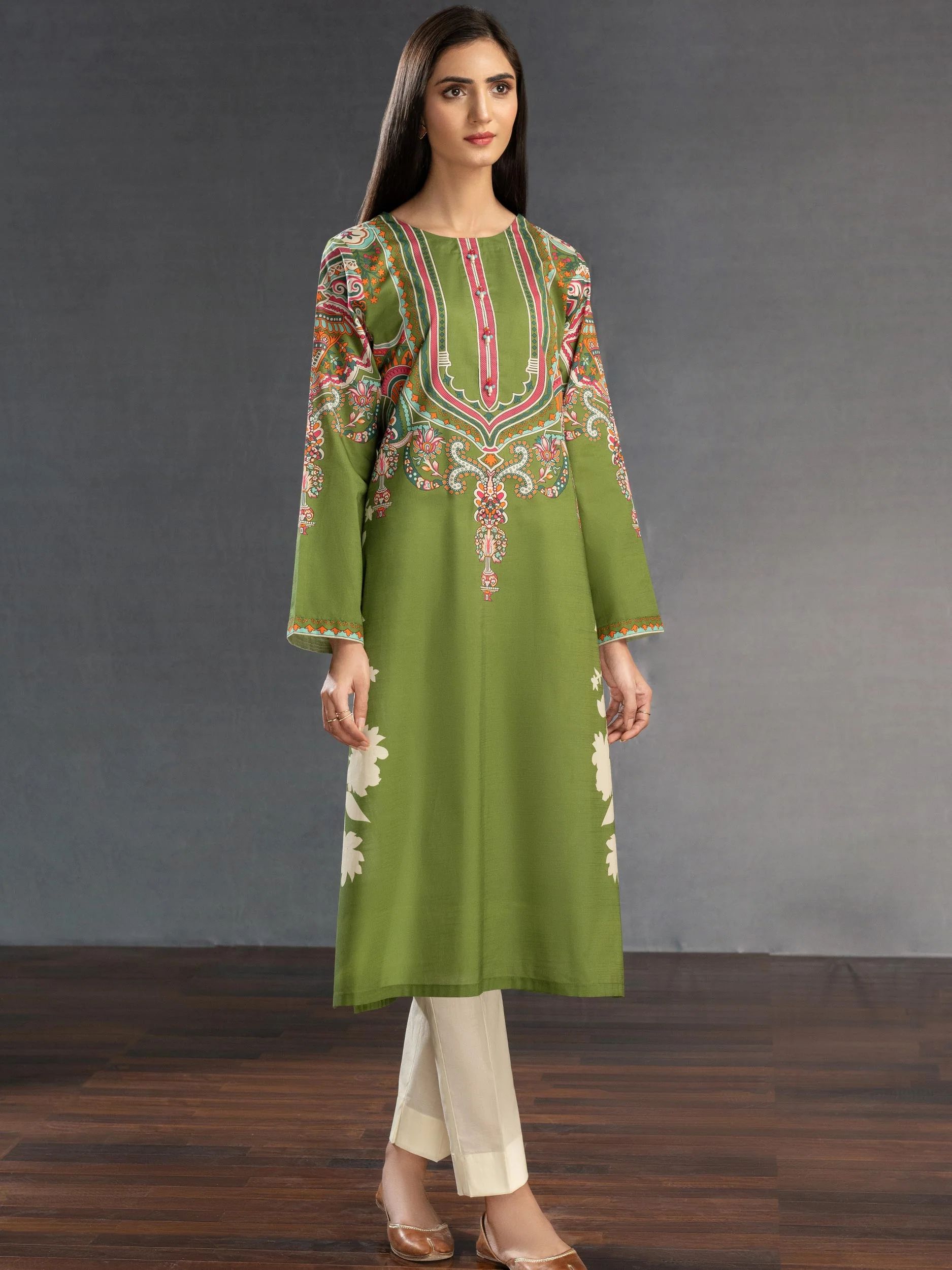 2pc Ready to Wear Dress by Limelight U2763-Green