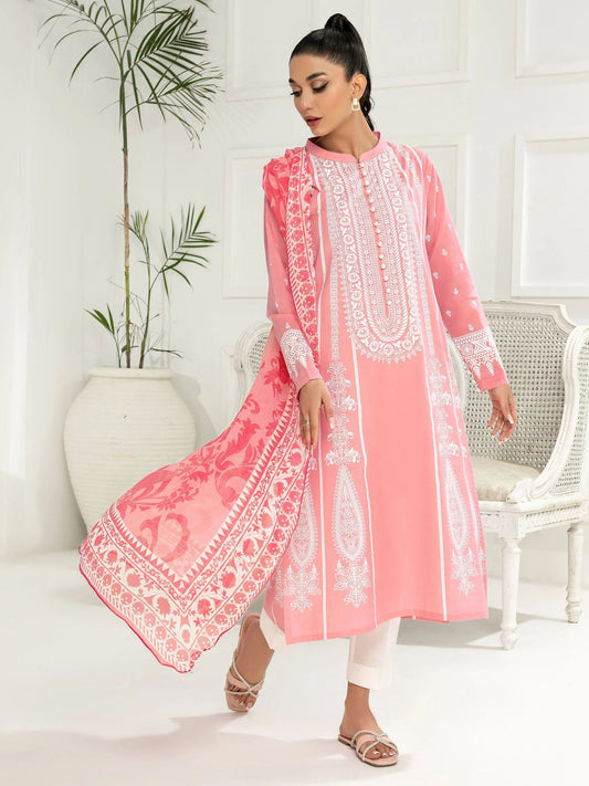 3pc Ready to Wear Dress by Limelight U2773-Pink