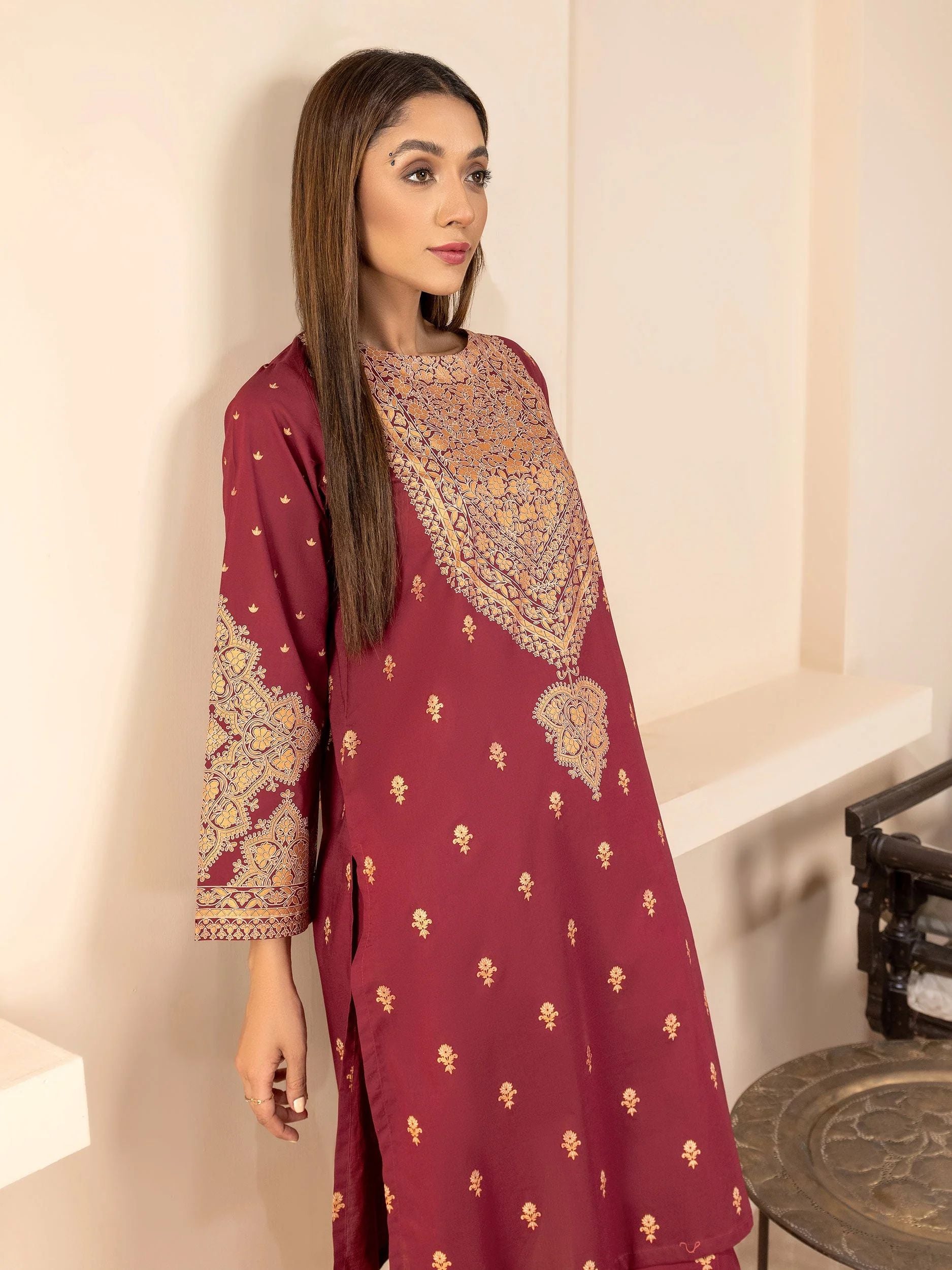2pc Ready to Wear Dress by Limelight U2787-Red