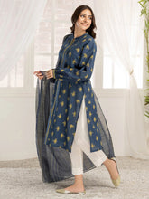 3pc Ready to Wear Dress by Limelight  U2789-Navy Blue