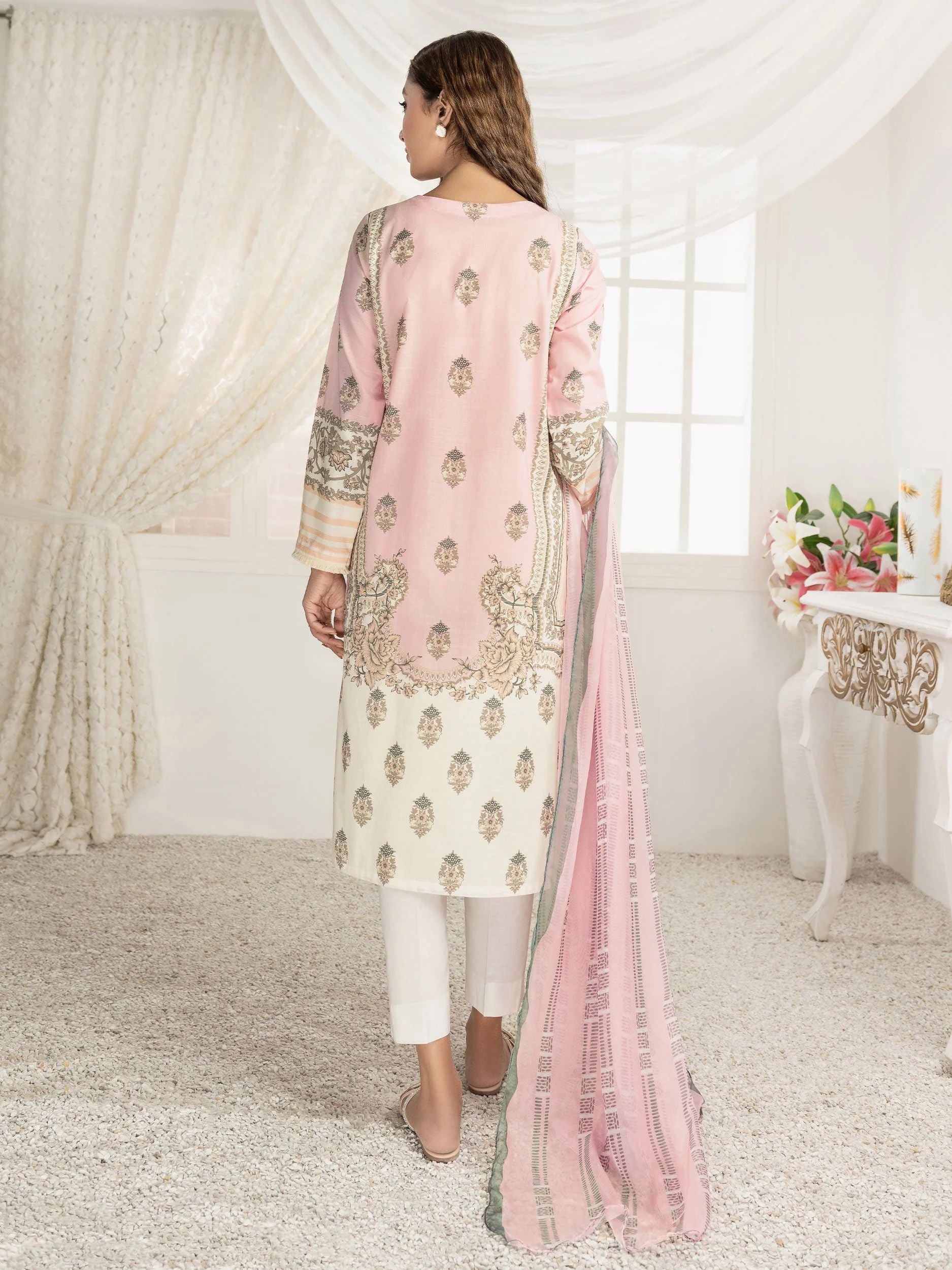 3pc Ready to Wear Dress by Limelight  U2800-Pink