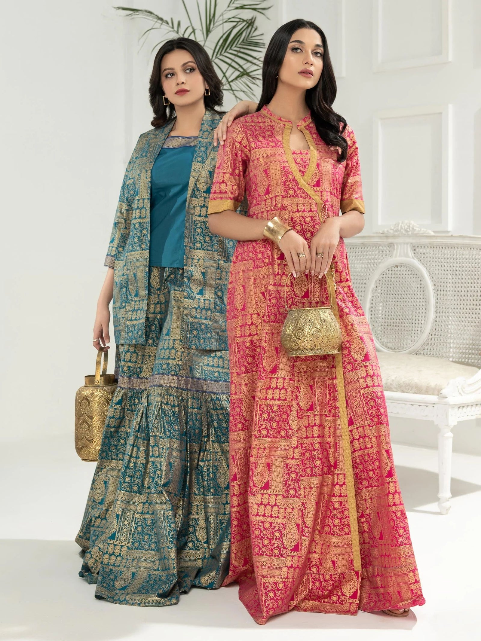 2pc Ready to Wear Dress by Limelight U2816-Pink 2pc Ready to Wear Dress by Limelight U2816-Pink