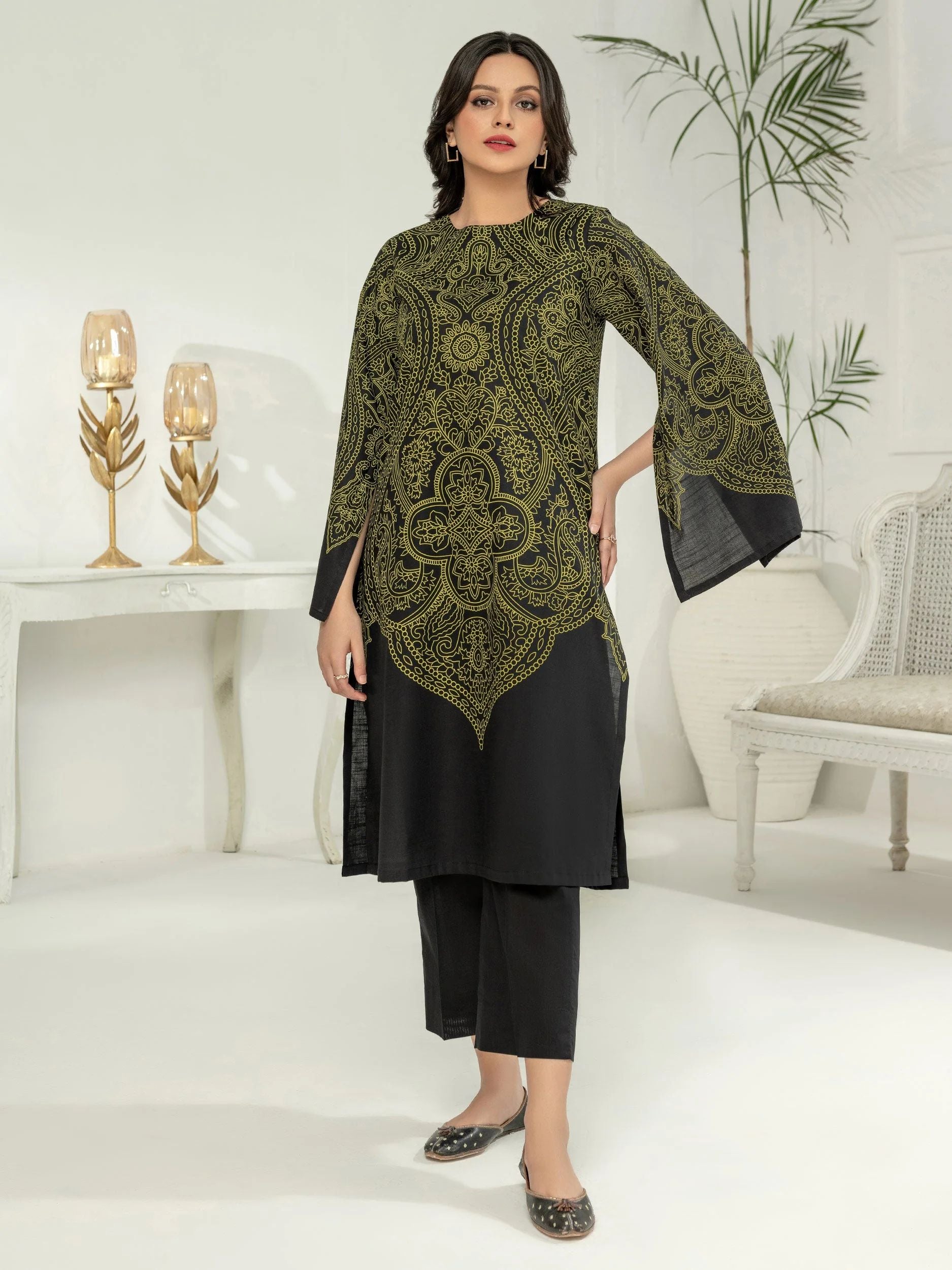 2pc Ready to Wear Dress by Limelight U2821-Black