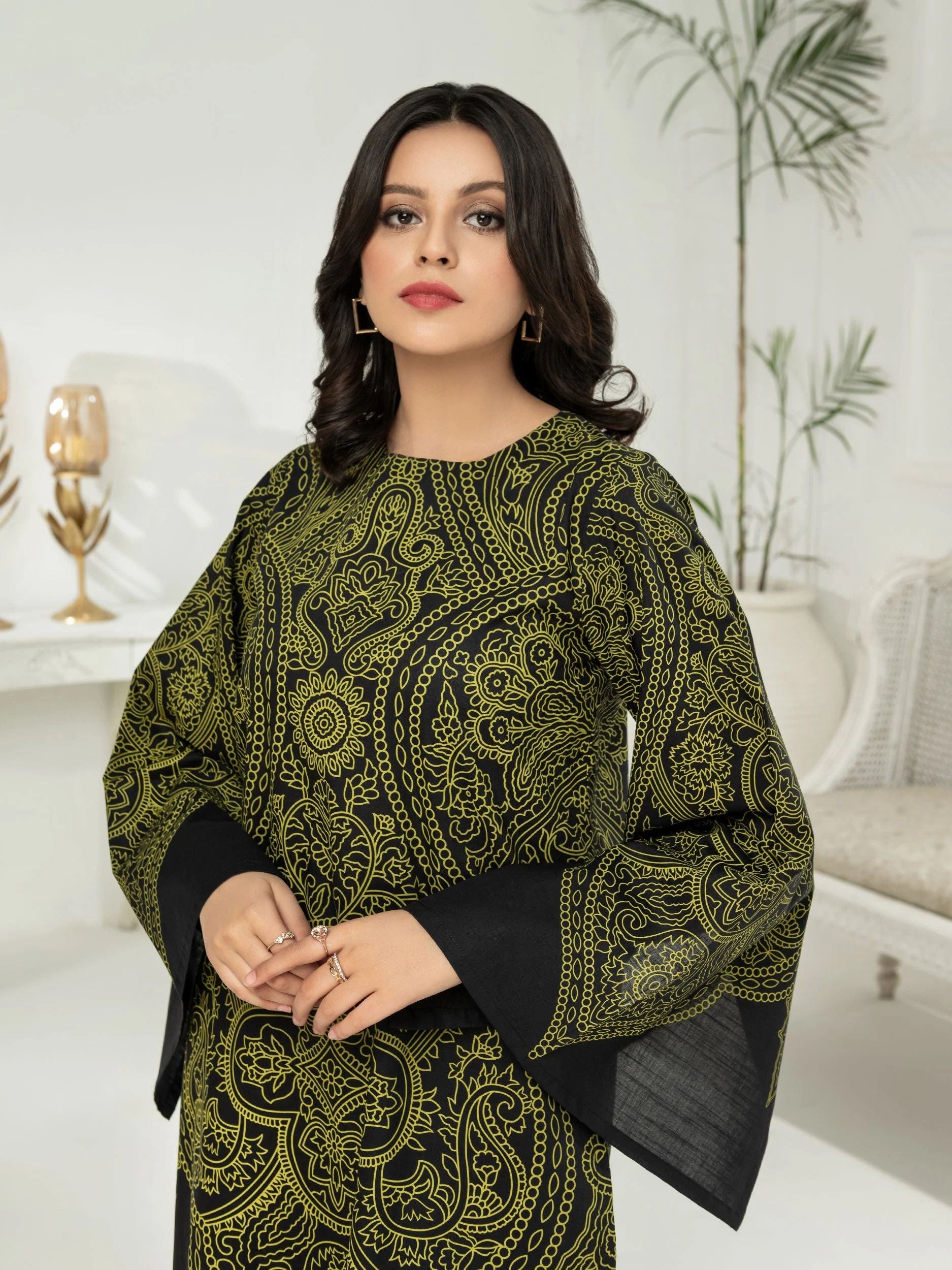 2pc Ready to Wear Dress by Limelight U2821-Black