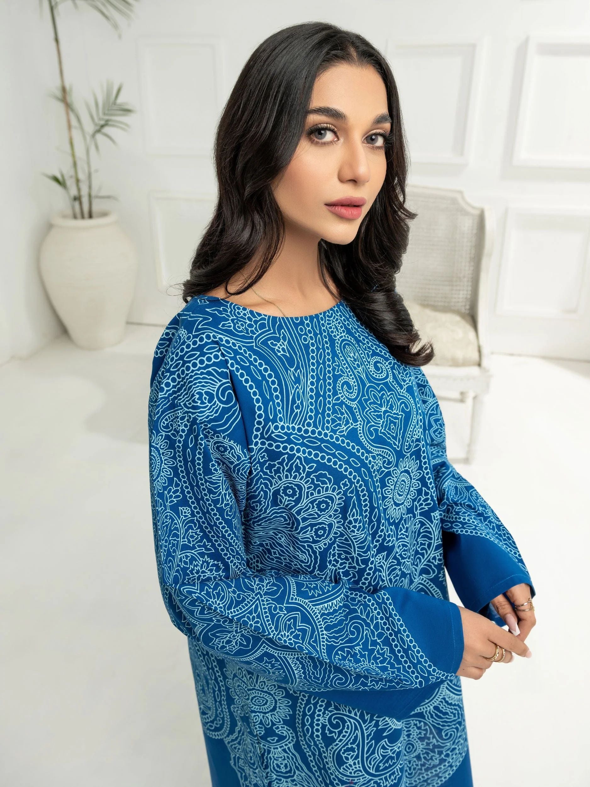 2pc Ready to Wear Dress by Limelight U2821-Blue