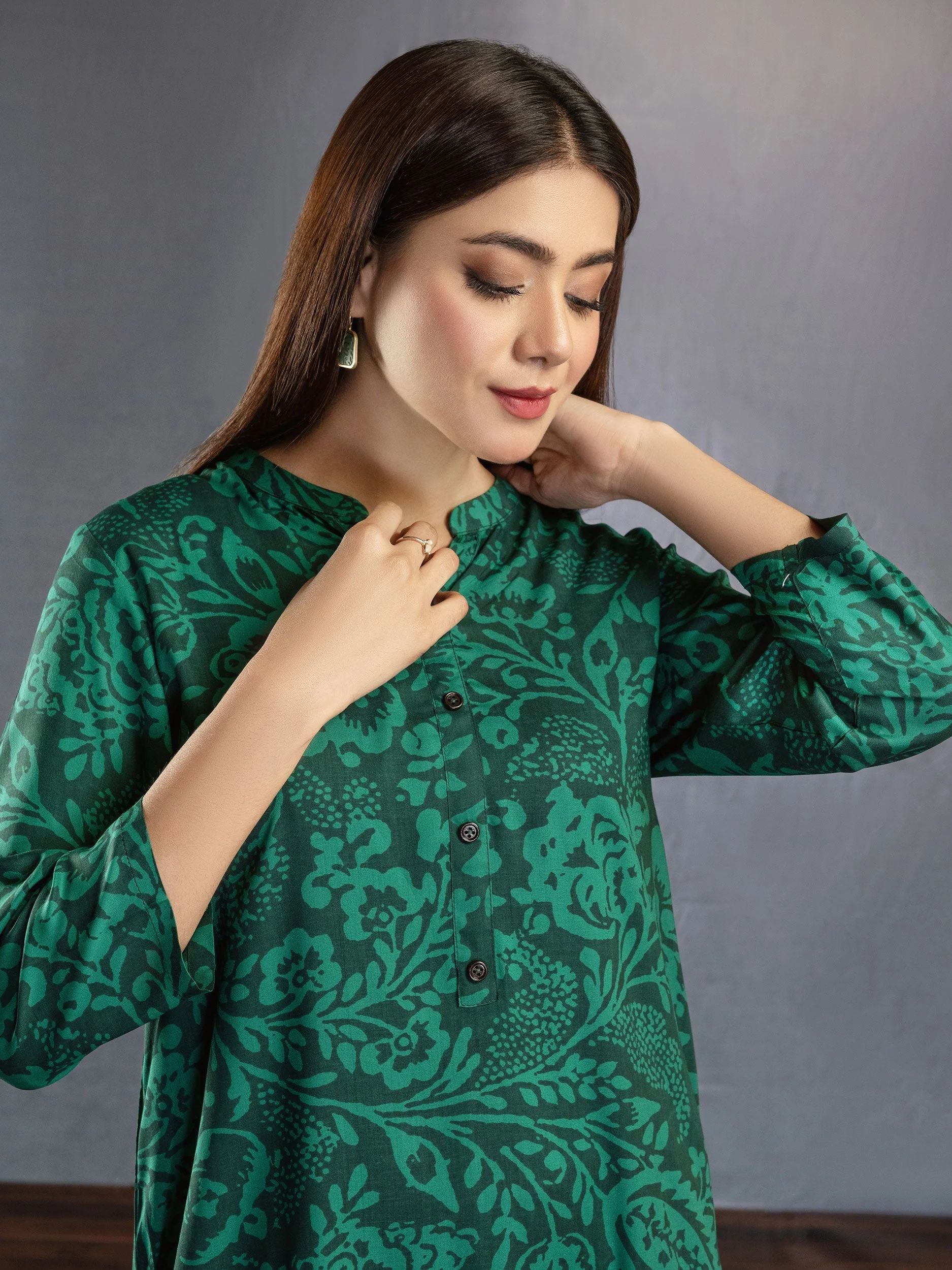 1pc Ready to Wear Shirt by Limelight U2865-Green