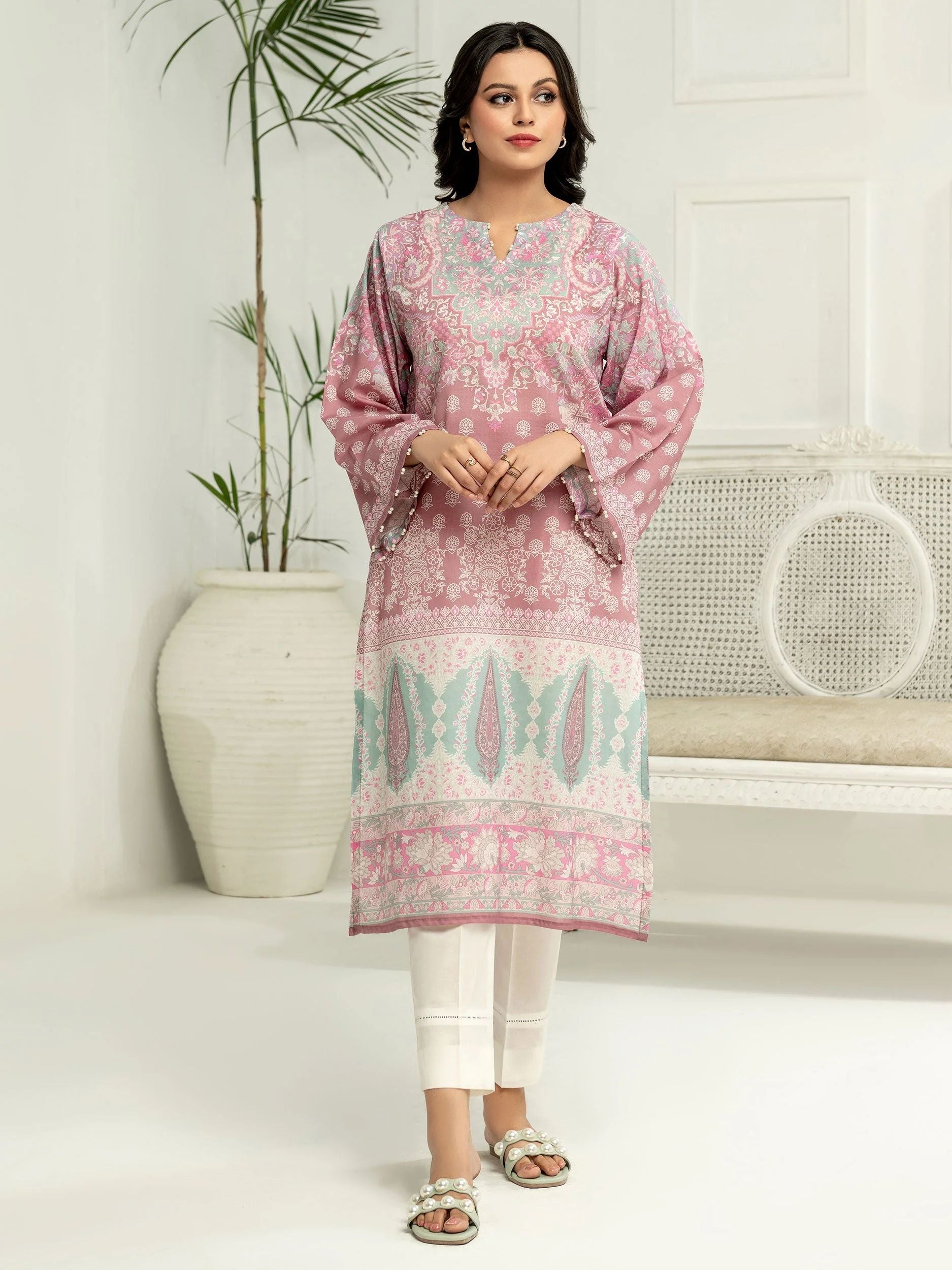 2pc Ready to Wear Dress by Limelight U2879-Tea Pink