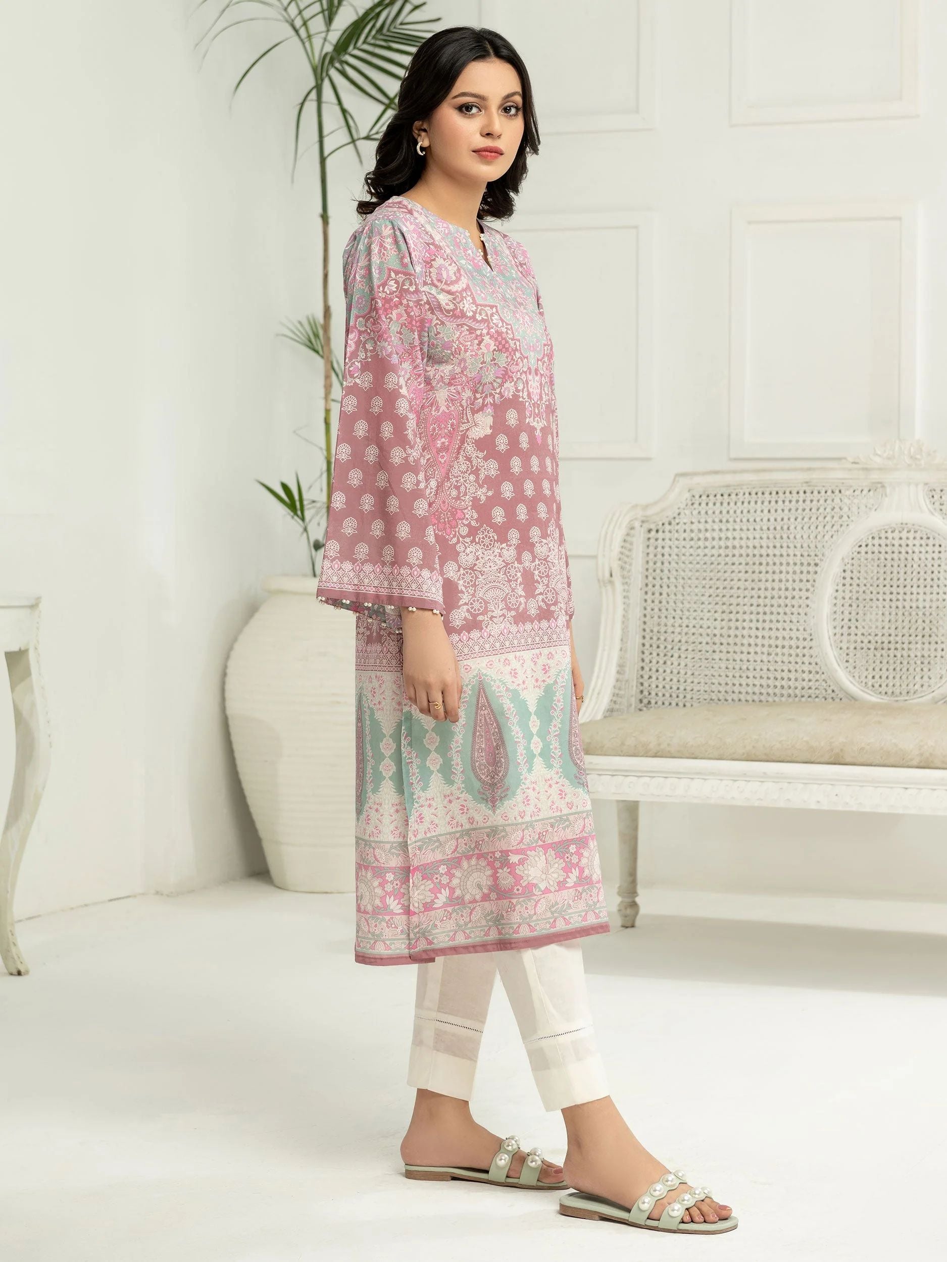 2pc Ready to Wear Dress by Limelight U2879-Tea Pink