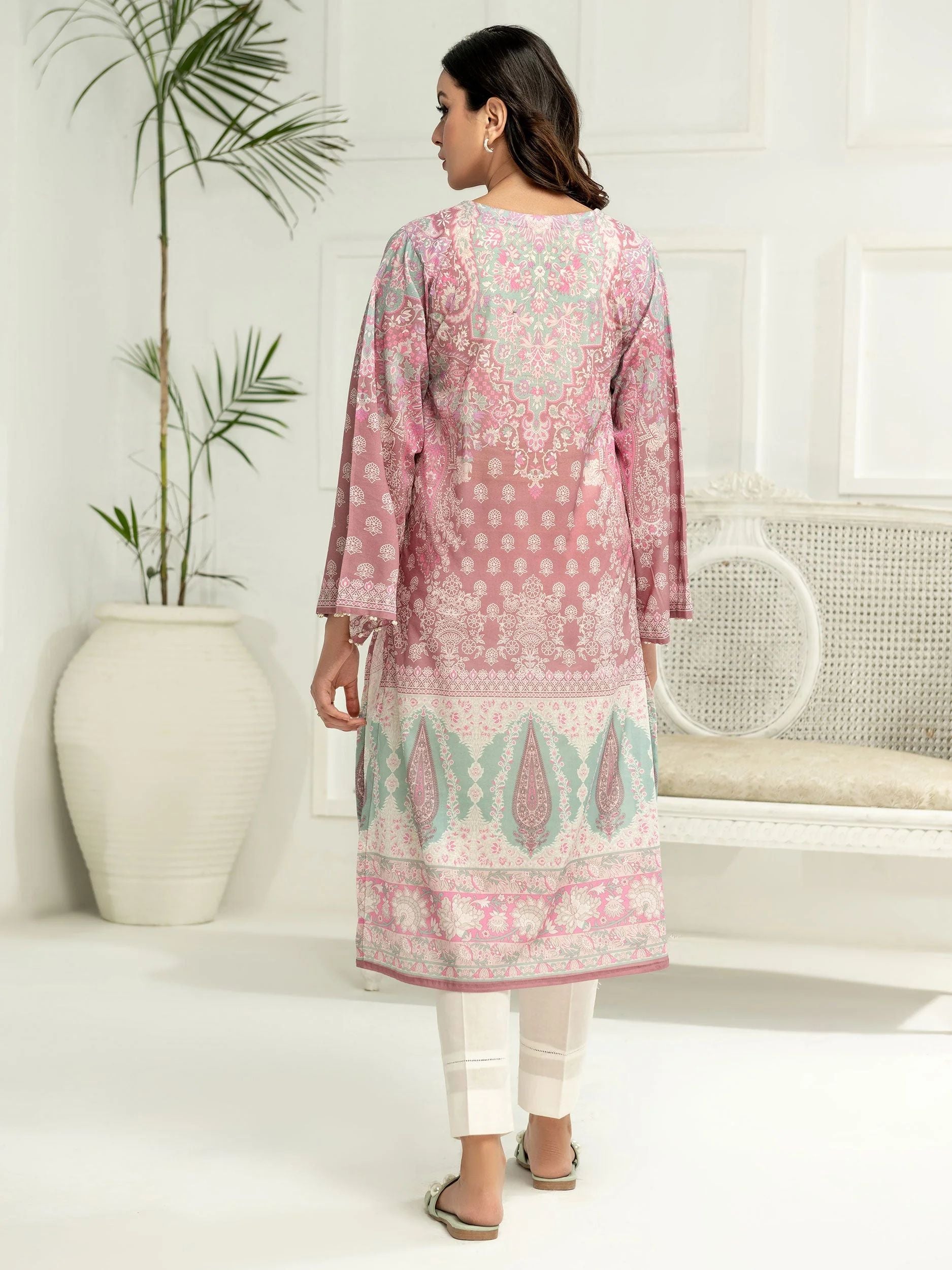 2pc Ready to Wear Dress by Limelight U2879-Tea Pink