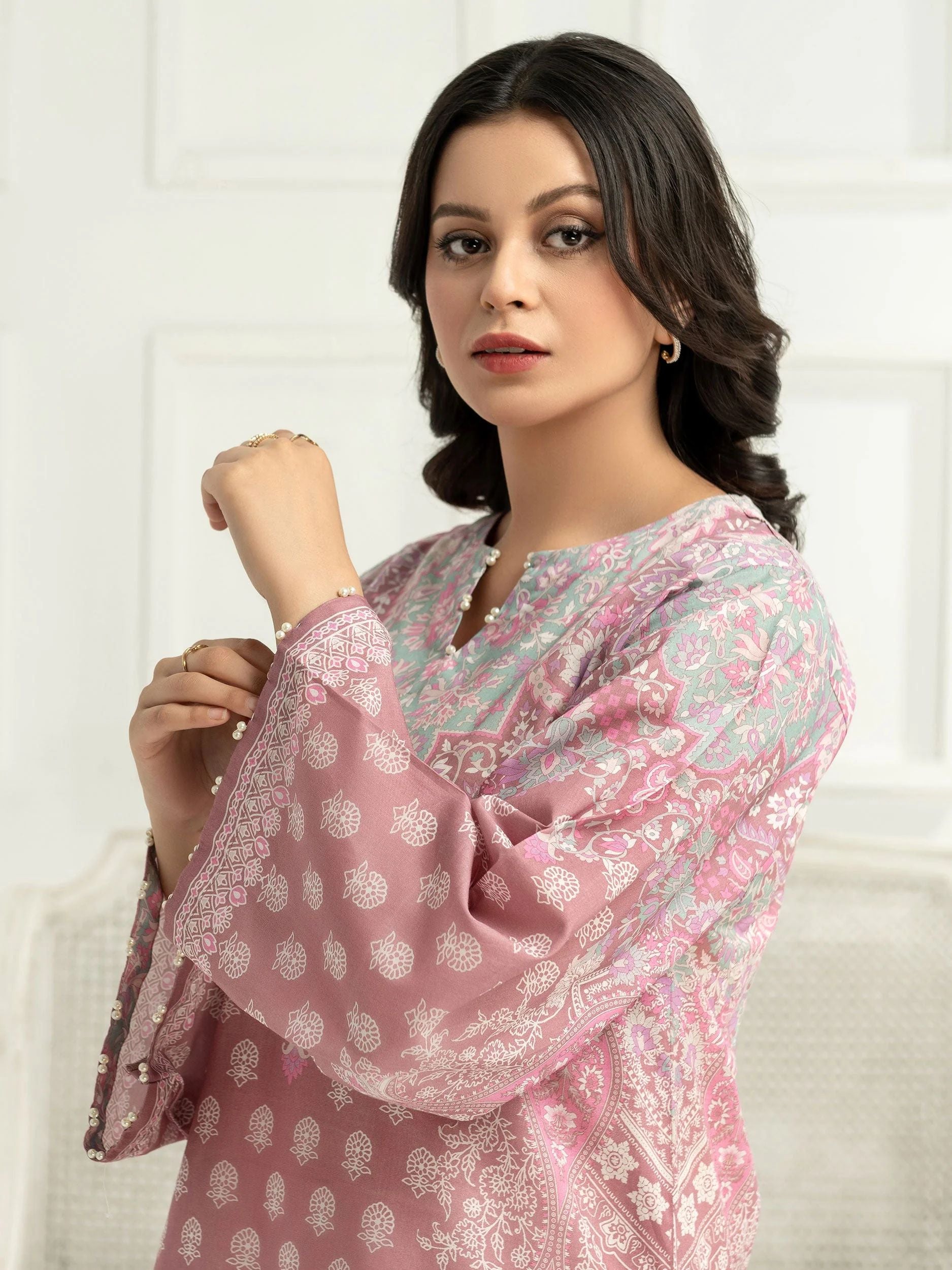 2pc Ready to Wear Dress by Limelight U2879-Tea Pink