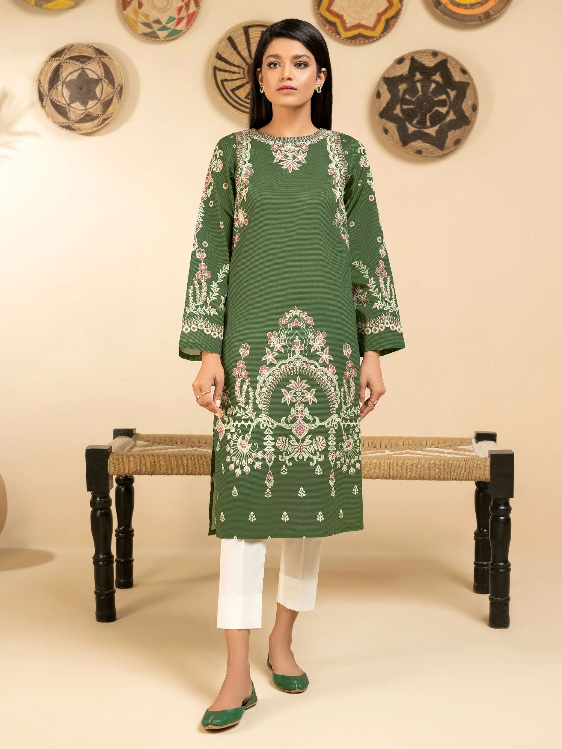 2pc Ready to Wear Dress by Limelight U2884-Green