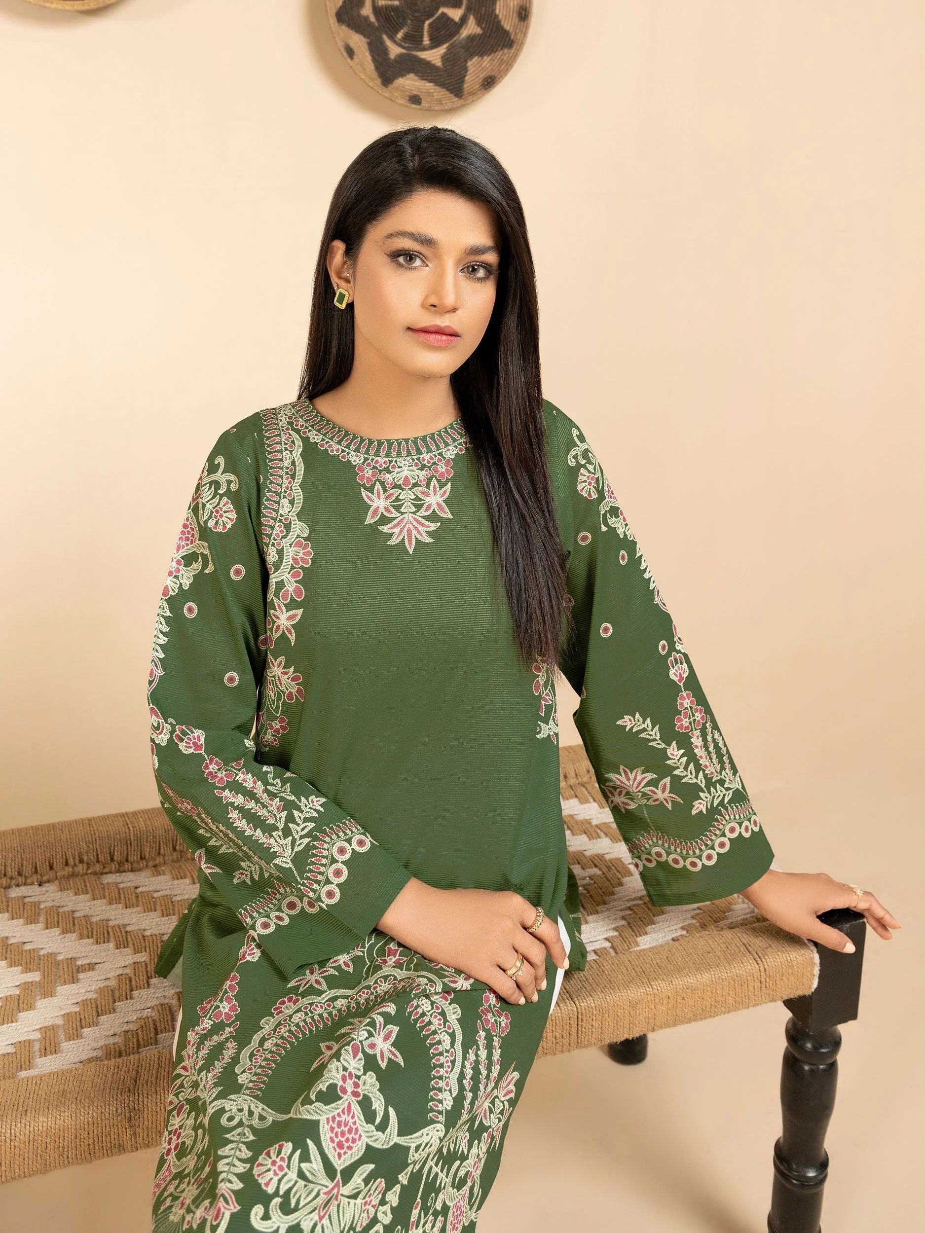 2pc Ready to Wear Dress by Limelight U2884-Green