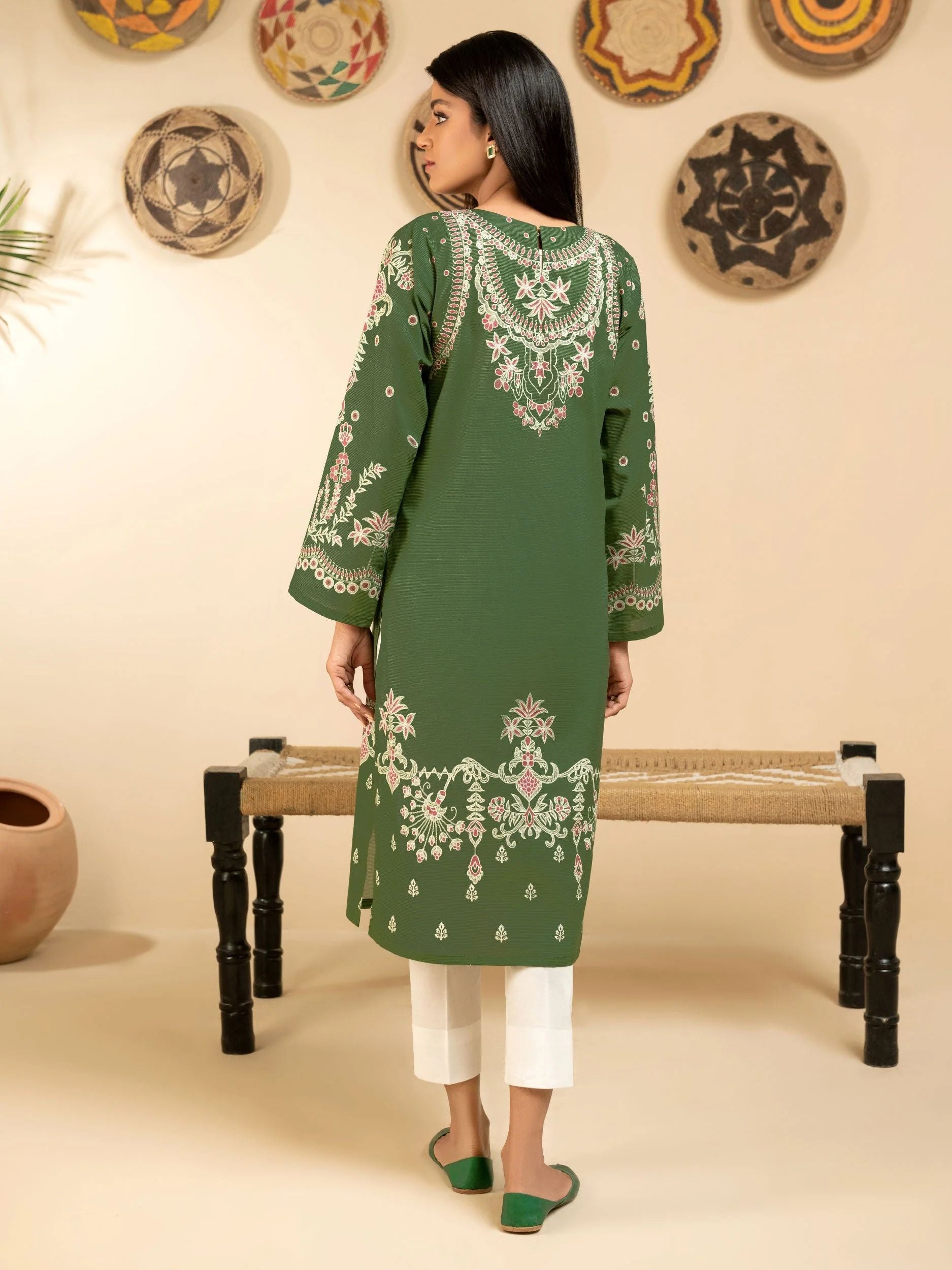 2pc Ready to Wear Dress by Limelight U2884-Green