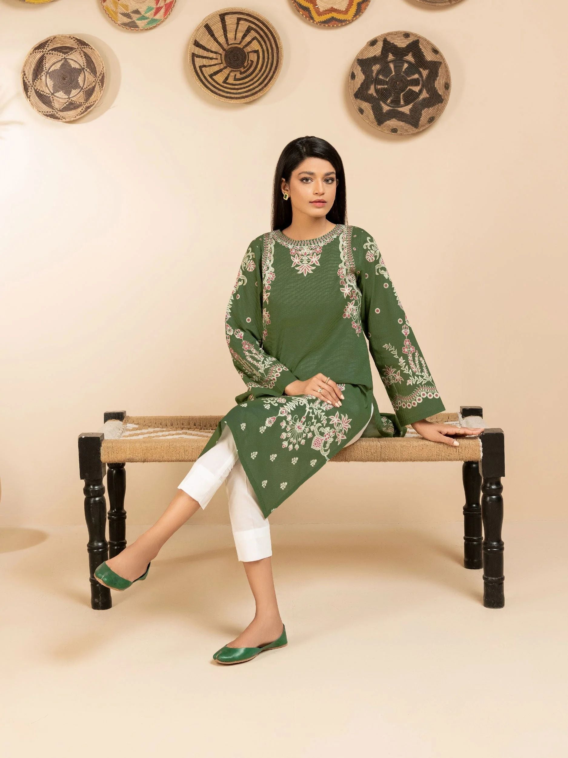 2pc Ready to Wear Dress by Limelight U2884-Green