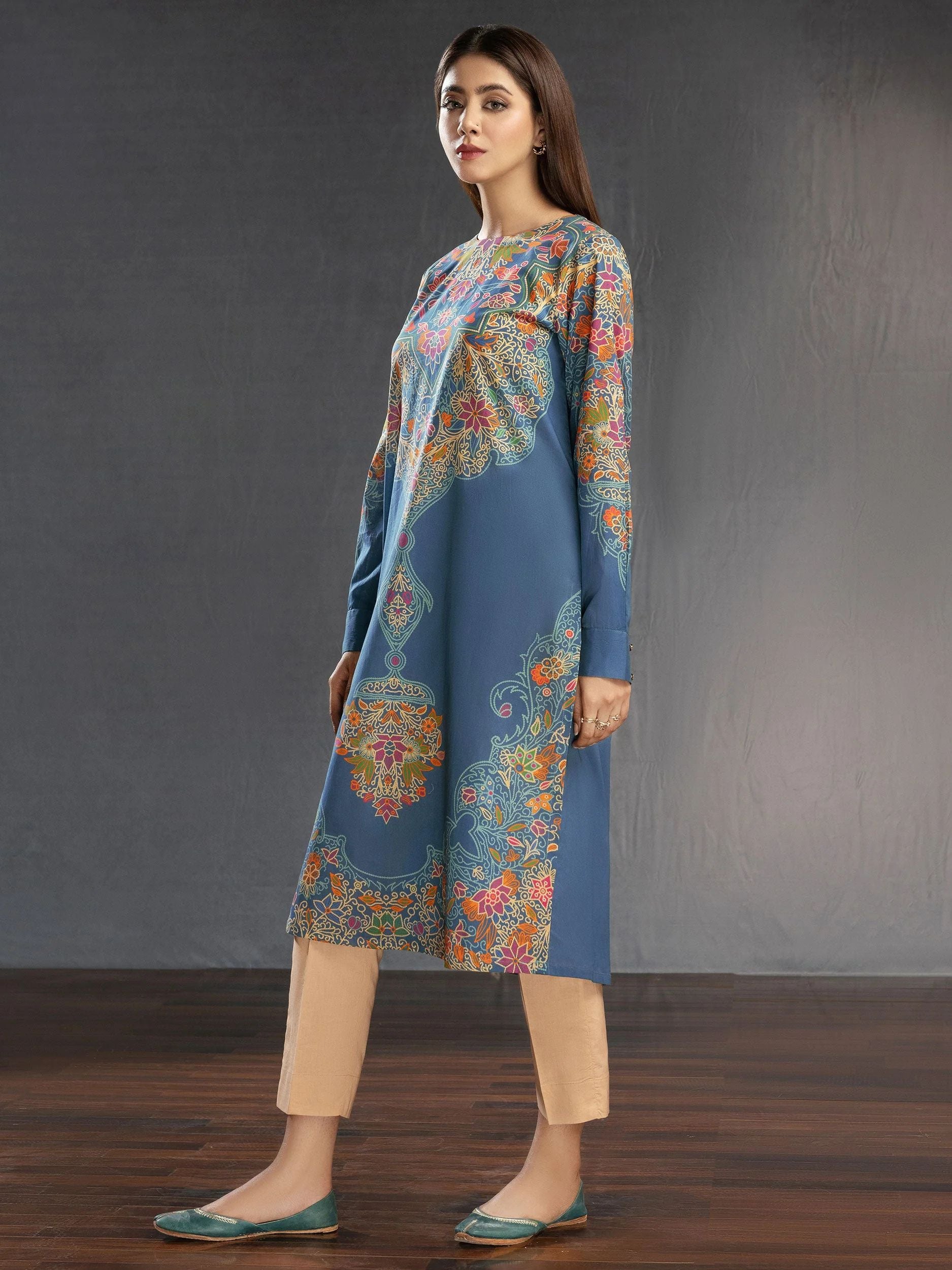 2pc Ready to Wear Dress by Limelight U2885-Blue