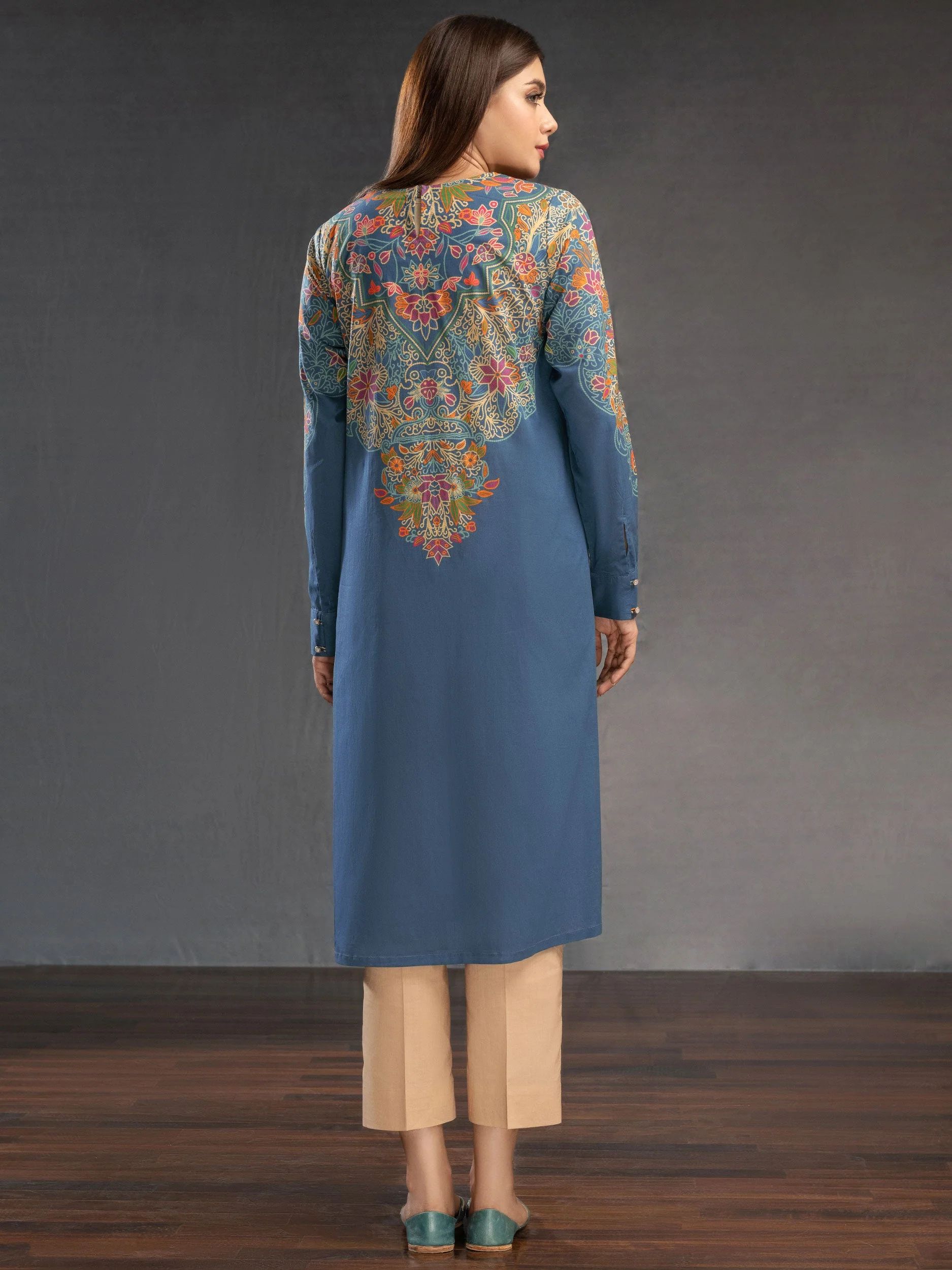2pc Ready to Wear Dress by Limelight U2885-Blue