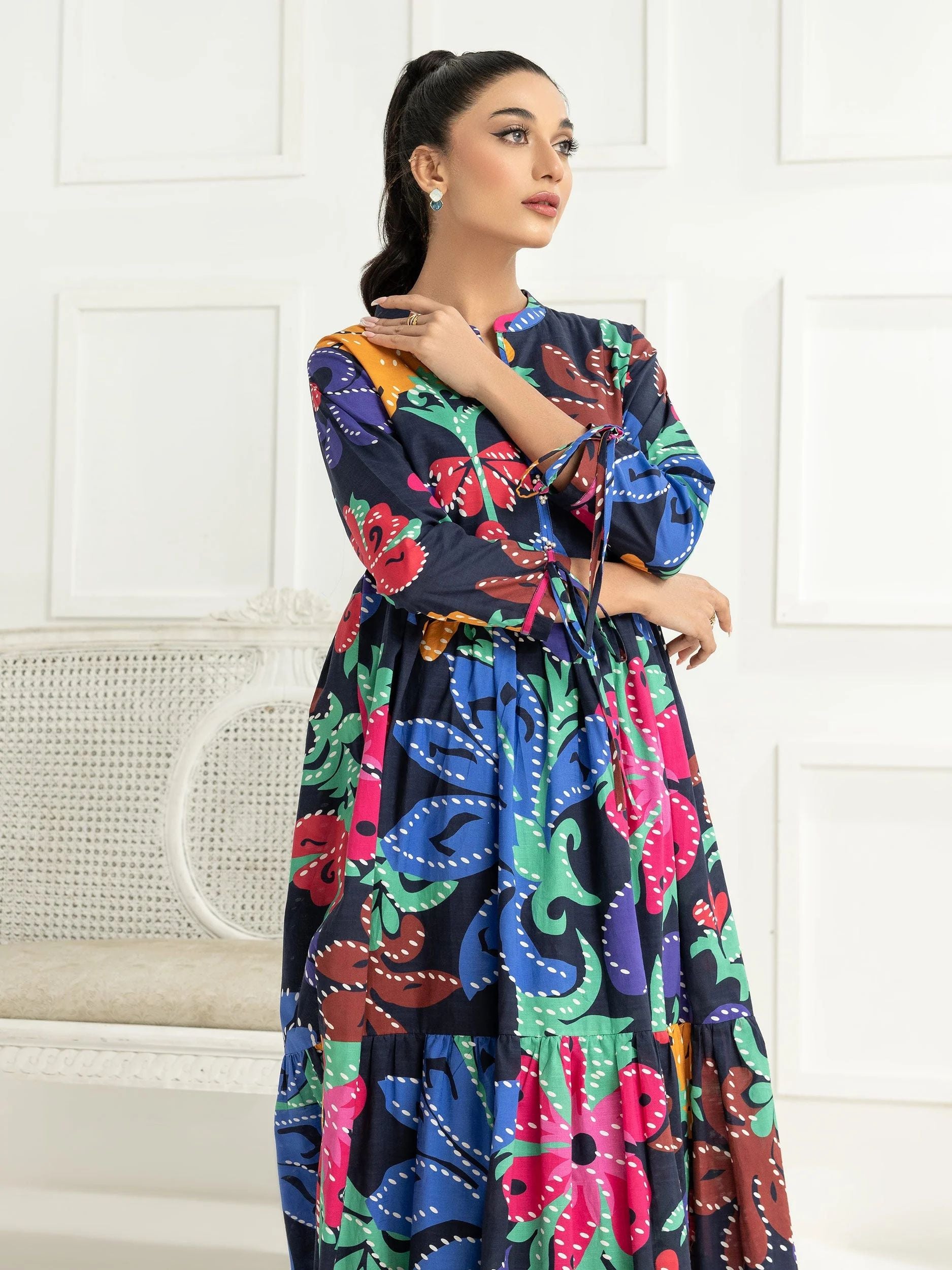 2pc Ready to Wear Dress by Limelight U2958-Black