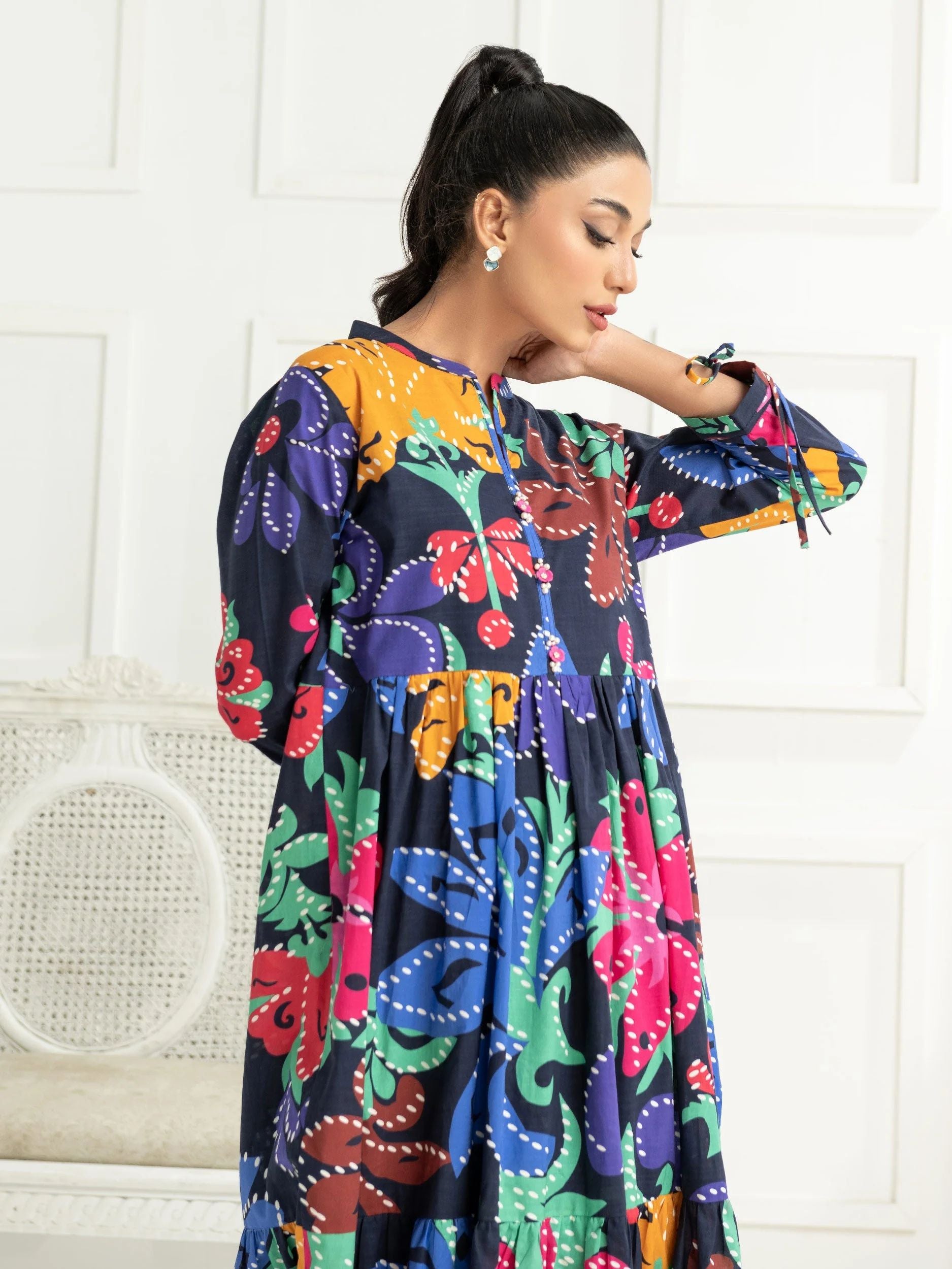 2pc Ready to Wear Dress by Limelight U2958-Black