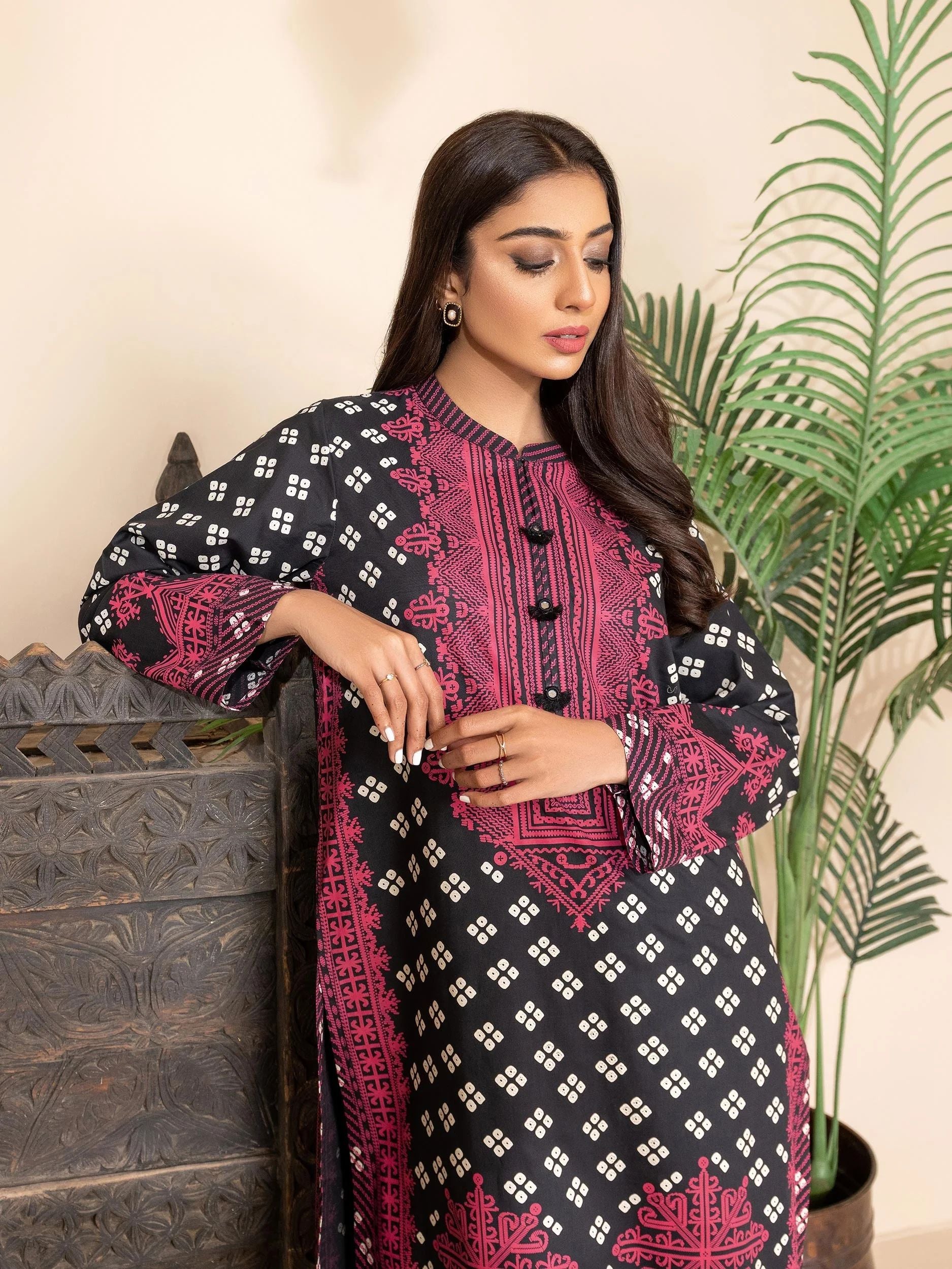 2pc Ready to Wear Dress by Limelight U2972-Black