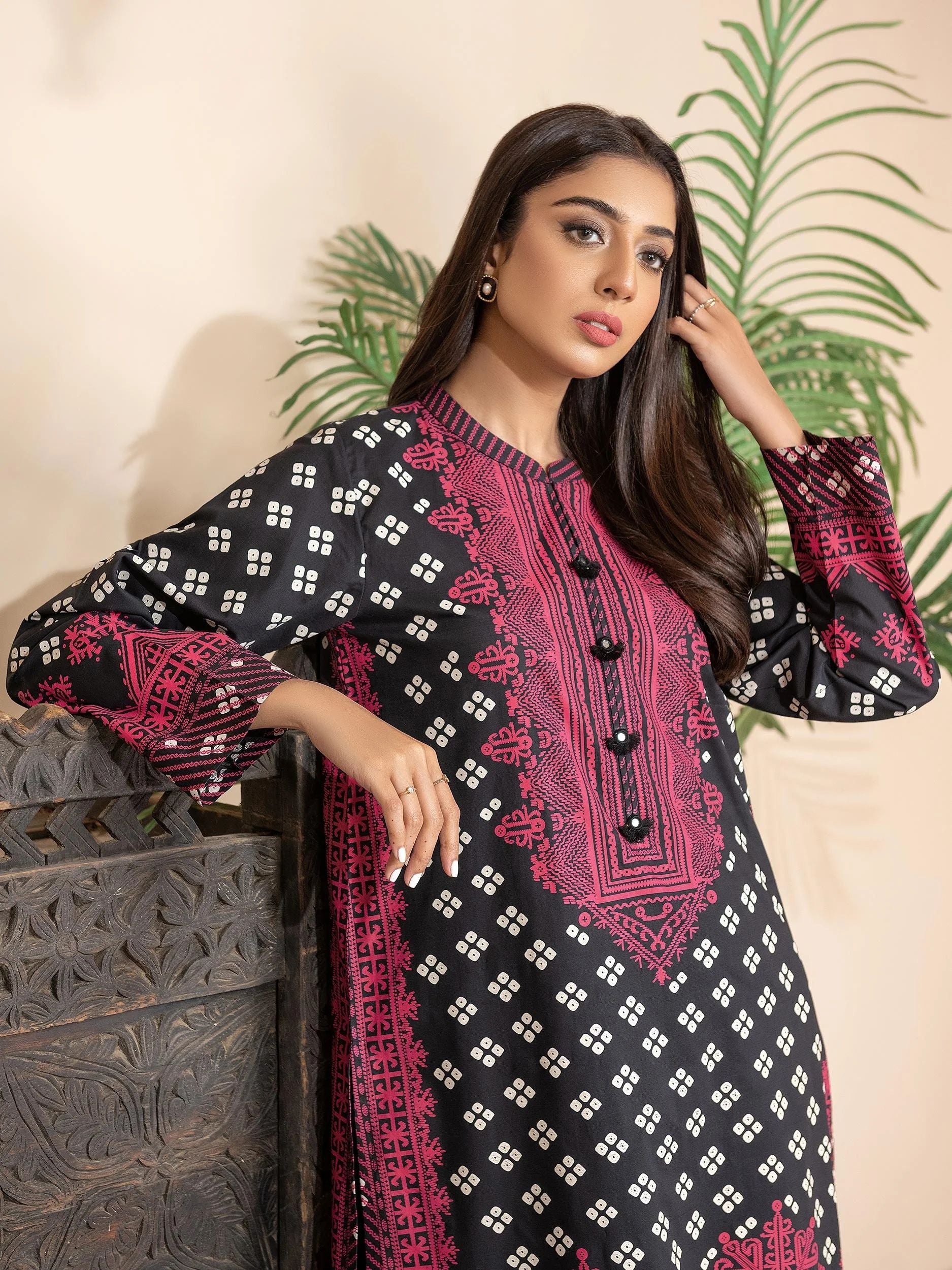 2pc Ready to Wear Dress by Limelight U2972-Black