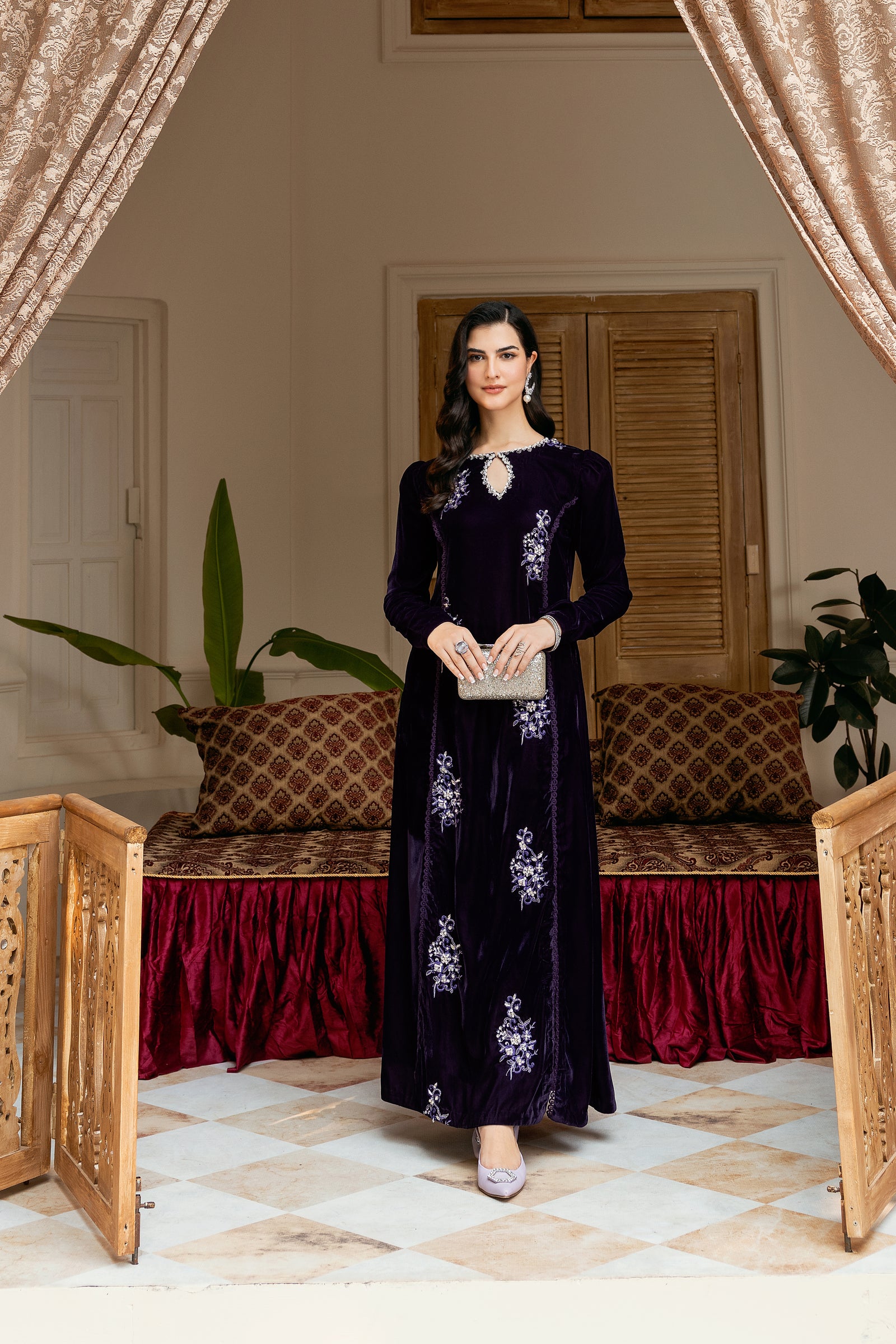 luxury velvet dresses brands Pakistani Original Branded Luxury Velvet Dress