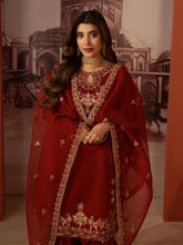 CCM3 Mohagni Chanda Raw Silk Embroidered Farshi Shalwar Suit