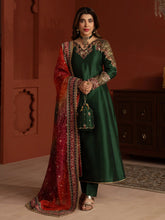 CCM4 Mohagni Chanda Raw Silk Embroidered Panel Frock Suit