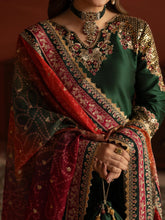 CCM4 Mohagni Chanda Raw Silk Embroidered Panel Frock Suit