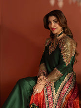 CCM4 Mohagni Chanda Raw Silk Embroidered Panel Frock Suit