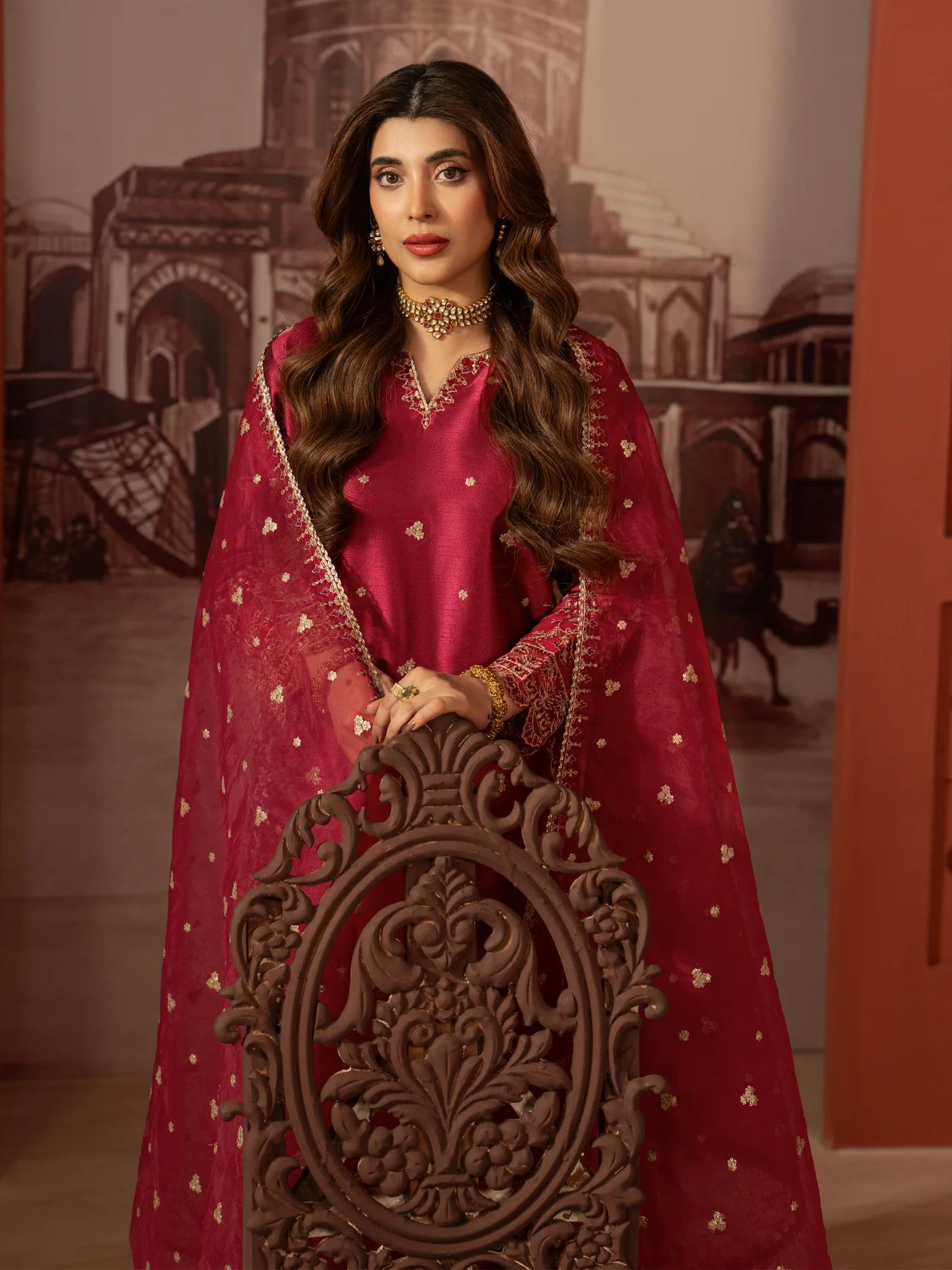 CCM5 Mohagni Chanda Raw Silk Embroidered Suit
