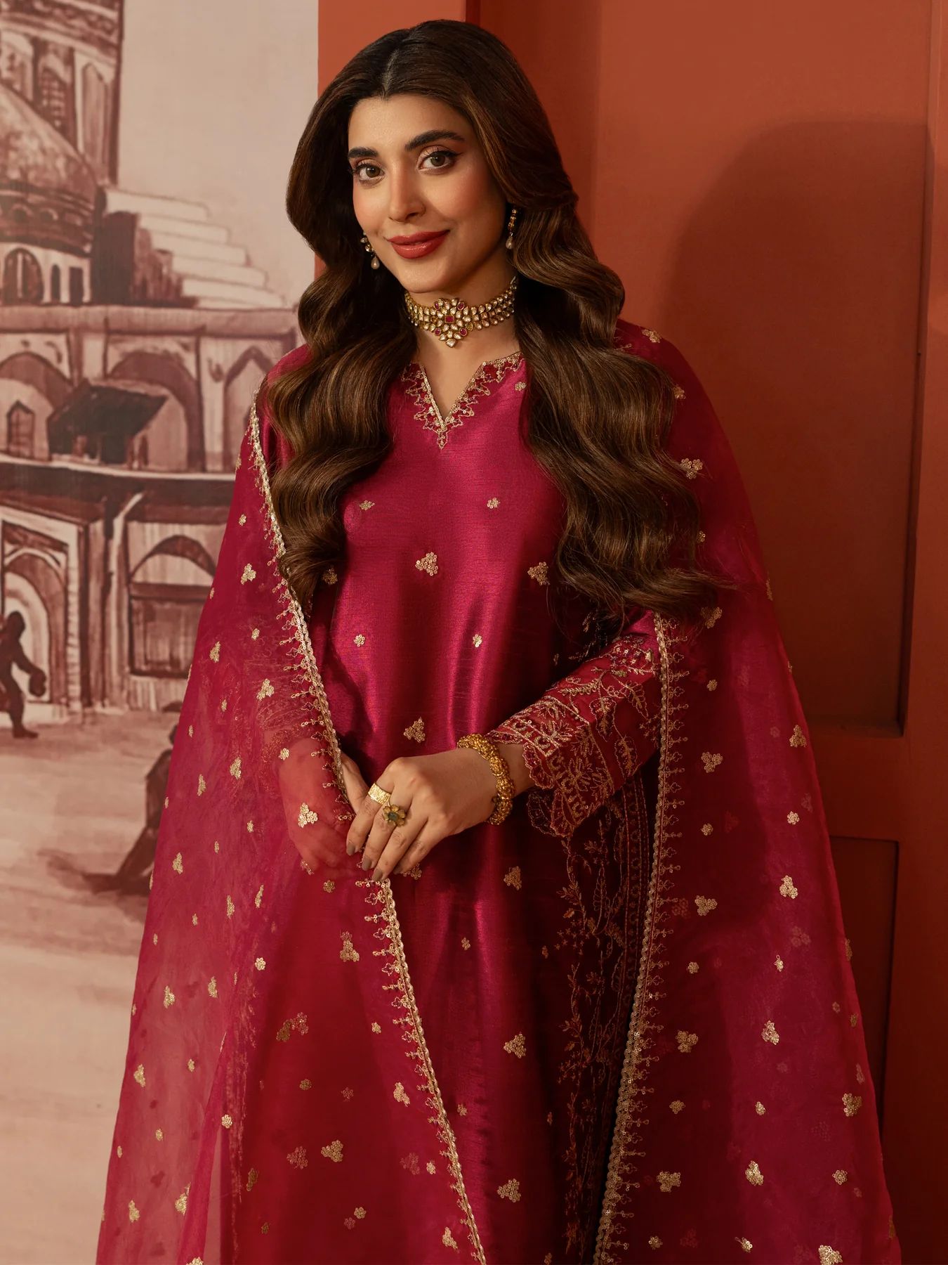 CCM5 Mohagni Chanda Raw Silk Embroidered Suit