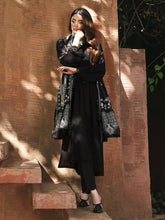 Resham by Mona – Black Chikankari Dhanak 3pc Winter Suit WMA1