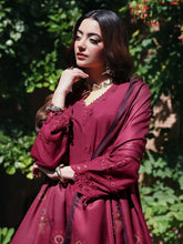 Resham by Mona – Chikankari Dhanak 3pc Winter Suit WMA2