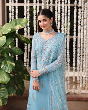 Wafa 3pc Embroidered Chiffon Maxi with Net Dupatta & Lehenga – Ready to Wear