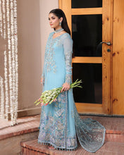Wafa 3pc Embroidered Chiffon Maxi with Net Dupatta & Lehenga – Ready to Wear