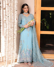 Wafa 3pc Embroidered Chiffon Maxi with Net Dupatta & Lehenga – Ready to Wear