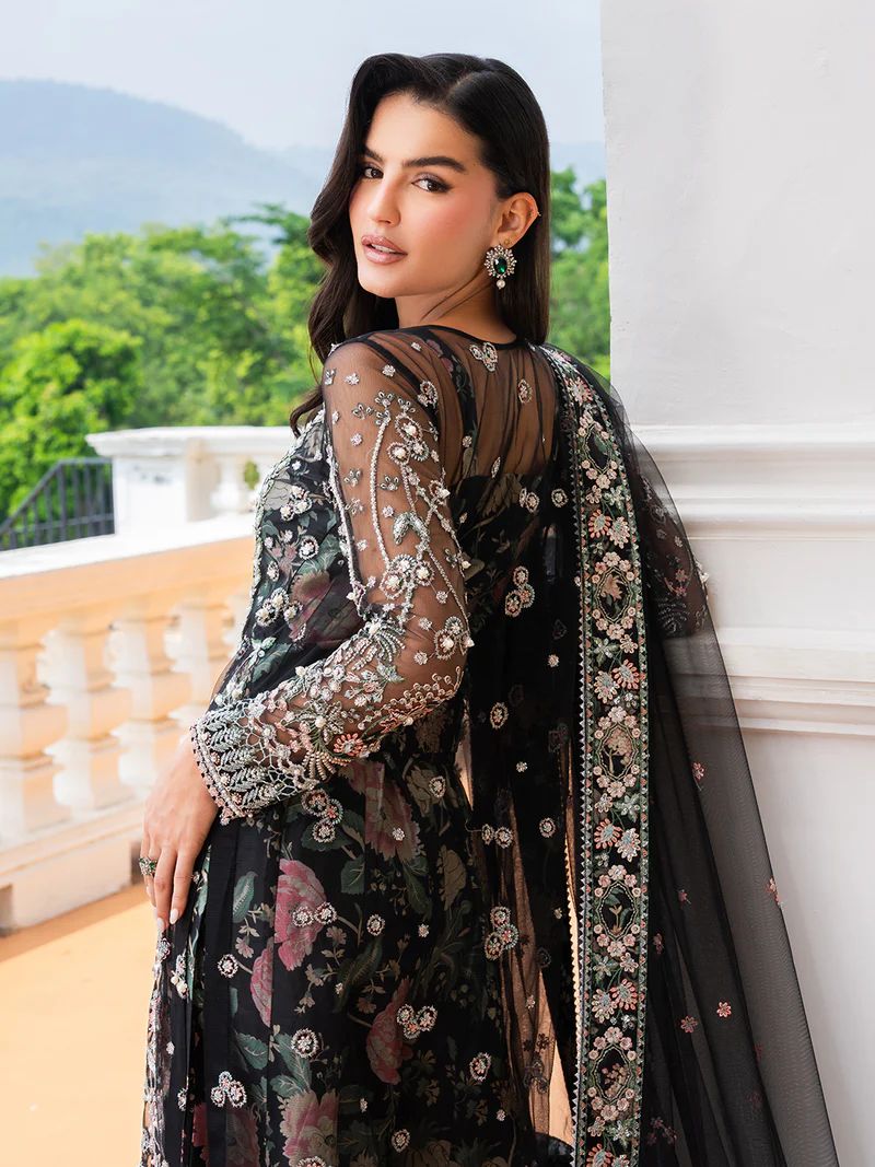 Mona 3pc Handworked Net Suit with Sharara – Meher1