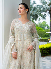 Mona 4pc Handworked Front-Open Organza Suit with Sharara – Meher4