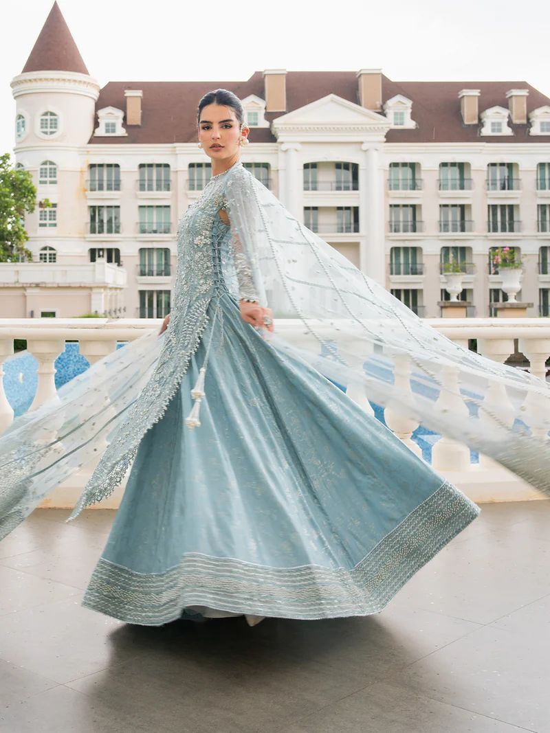 Mona 4pc Handworked Organza Suit with Viscose Trousers – Meher5