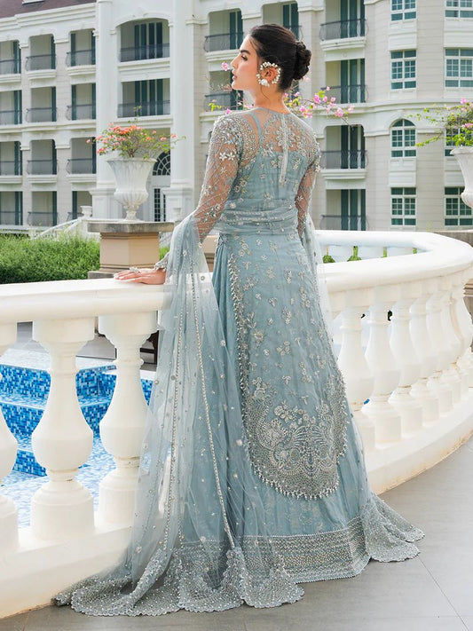 Mona 4pc Handworked Organza Suit with Viscose Trousers – Meher5