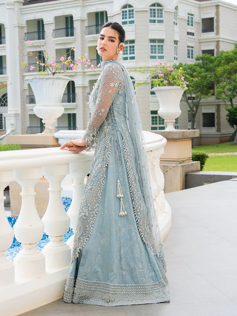 Mona 4pc Handworked Organza Suit with Viscose Trousers – Meher5