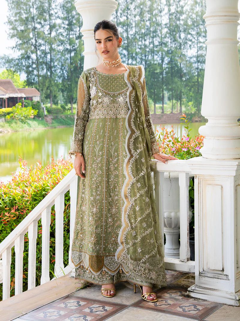 Mona 3pc Handworked Raw Silk Suit with Sharara – Meher6