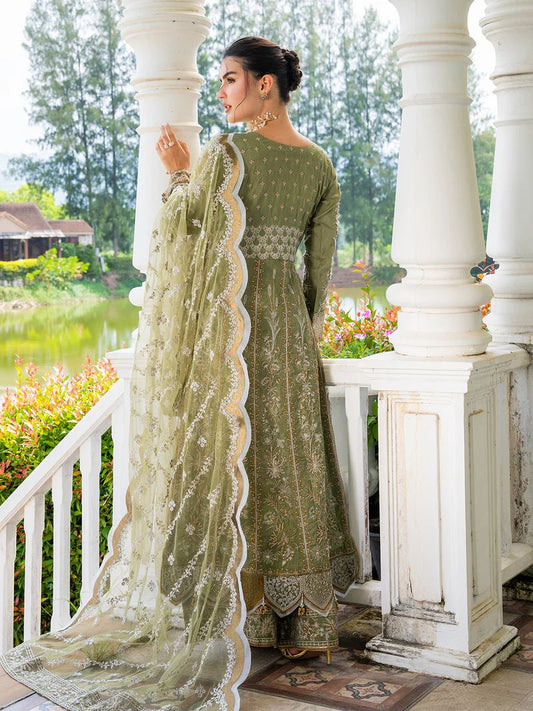 Mona 3pc Handworked Raw Silk Suit with Sharara – Meher6