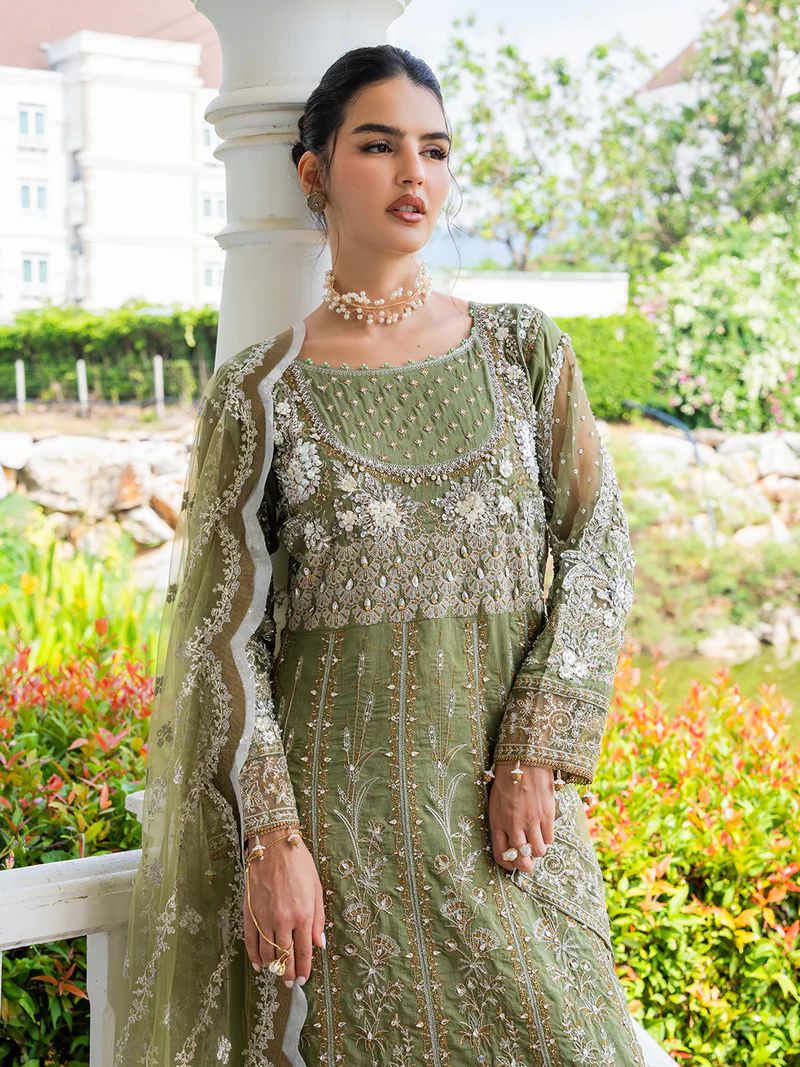 Mona 3pc Handworked Raw Silk Suit with Sharara – Meher6
