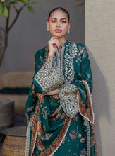 Velina - Stitched Green Floral Embroidered Lawn 3pc Suit by Zainab Chottani – ZCTL1