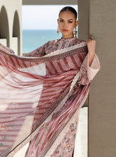 Maraya – Stitched Tea Pink Floral Embroidered Lawn 3pc Suit by Zainab Chottani – ZCTL9