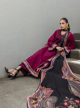 Mahay – Stitched Deep Maroon Embroidered Lawn 3pc Suit by Zainab Chottani – ZCTL12
