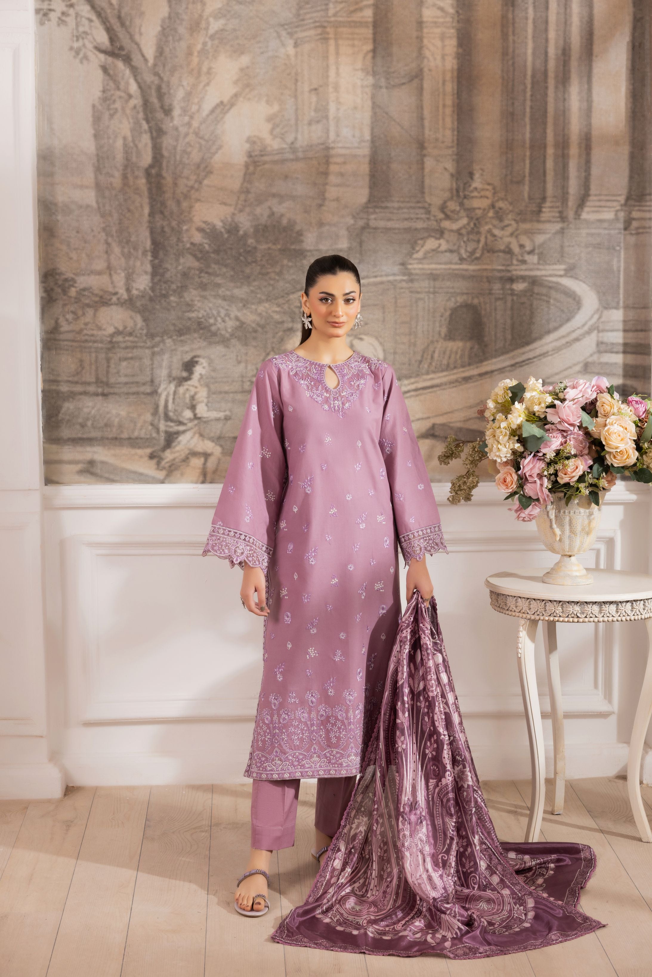 Lawn Breeze by Mohagni – 3pc Ready to Wear Cotton Summer Suit LMB2