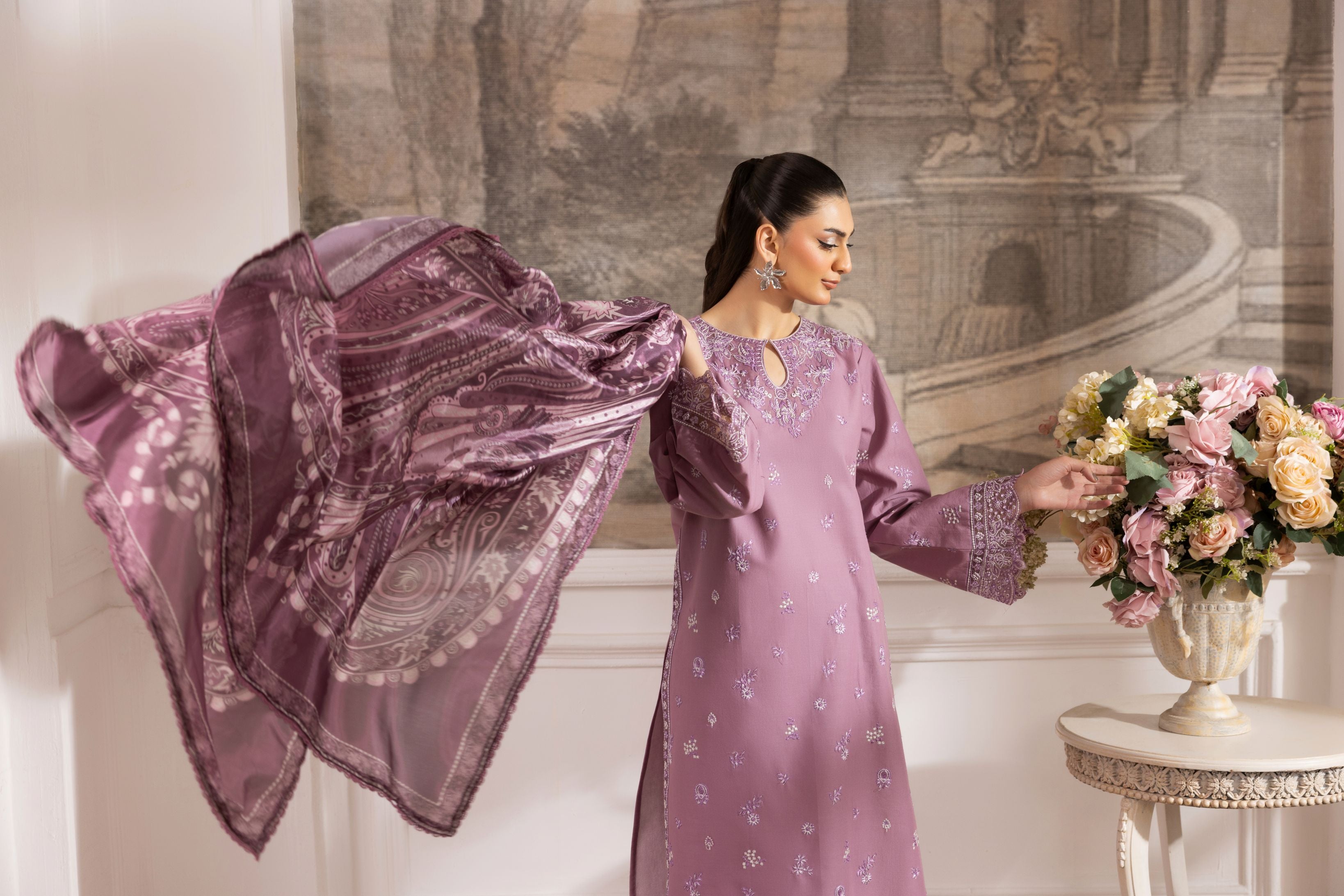 Lawn Breeze by Mohagni – 3pc Ready to Wear Cotton Summer Suit LMB2